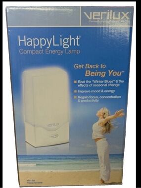 Verilux HappyLight 2500 VT01 unisex UV-Free LED Mood Energy Bright Therapy Lamp